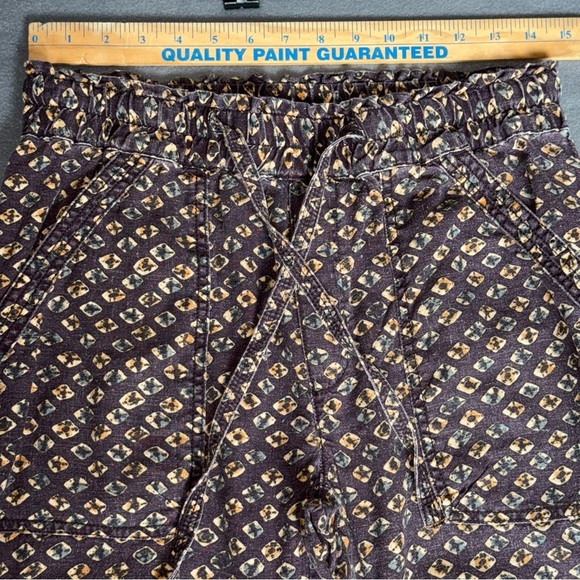 Anthropologie Linen Utility Jogger Multi Fall Color Patterned Joggers Boho Small - Picture 4 of 16